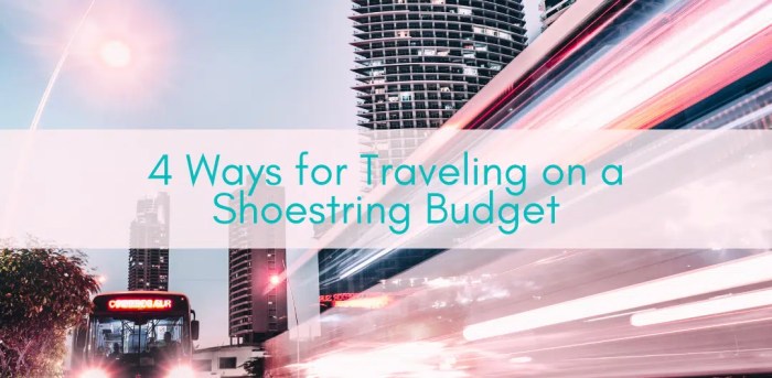 Shoestring budget travel for students